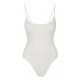 Monday Swimwear Official Store Bahamas One Piece - Ivory Crinkle