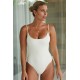Monday Swimwear Official Store Bahamas One Piece Long Body - Ivory