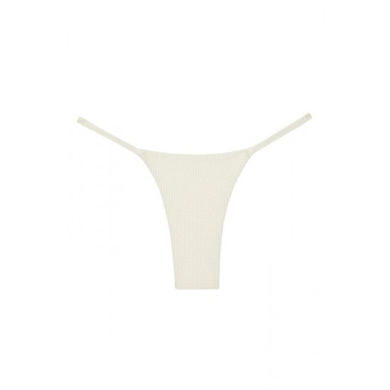 Monday Swimwear Official Store Barbados Bottom - Ivory Crinkle