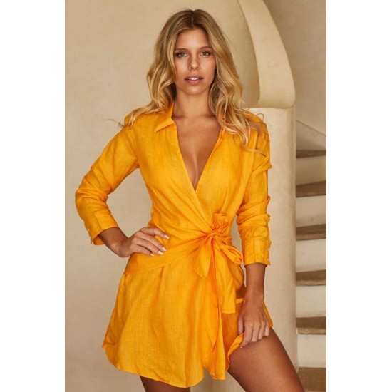 Monday Swimwear Official Store Kythira Dress - Tangerine