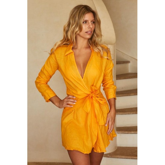 Monday Swimwear Official Store Kythira Dress - Tangerine